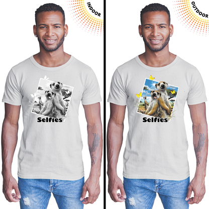 Adult Unisex Meerkats Selfie Solar Tee