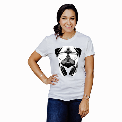 Adult Unisex Dj Pug Solar Tee