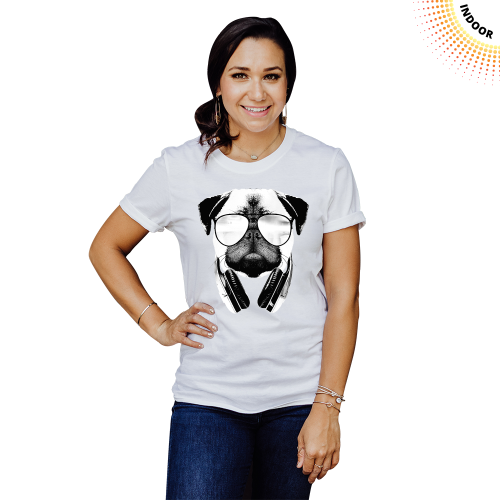 Adult Unisex Dj Pug Solar Tee