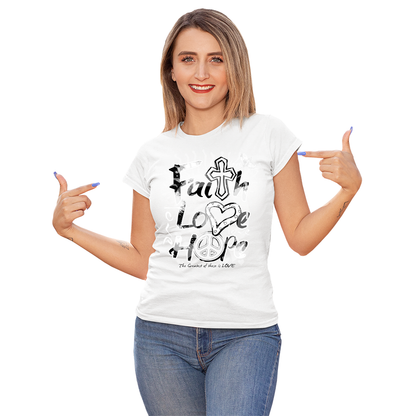 Women's Faith Love Hope Solar Tee