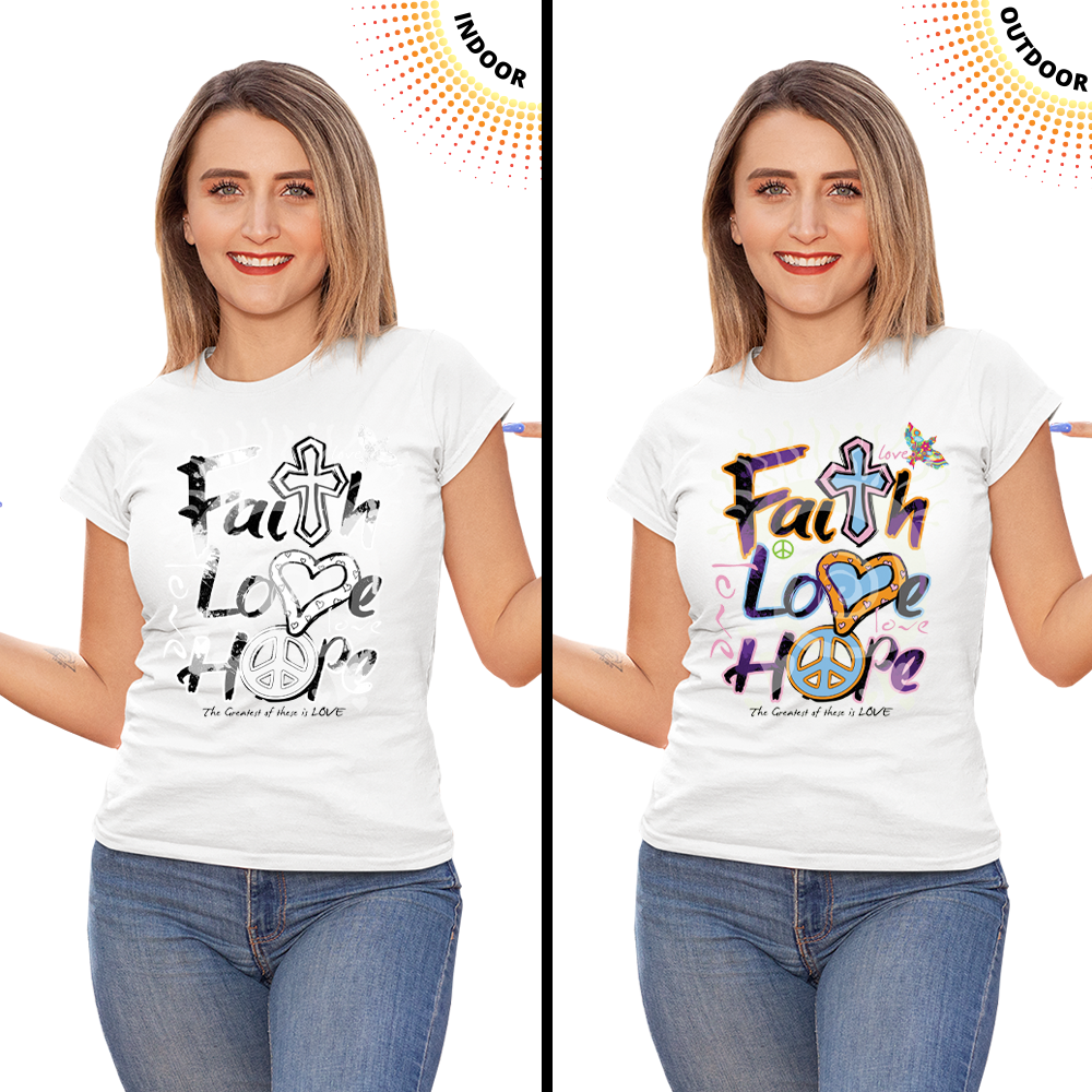 Women's Faith Love Hope Solar Tee