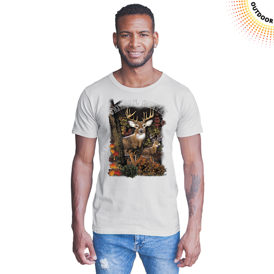 Adult Unisex Whitetail Deer Country Solar Tee