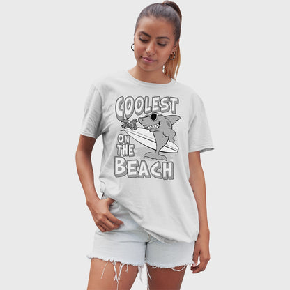 Adult Unisex Coolest Shark Solar Tee