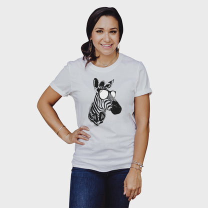 Adult Unisex Cool Zebra Solar Tee