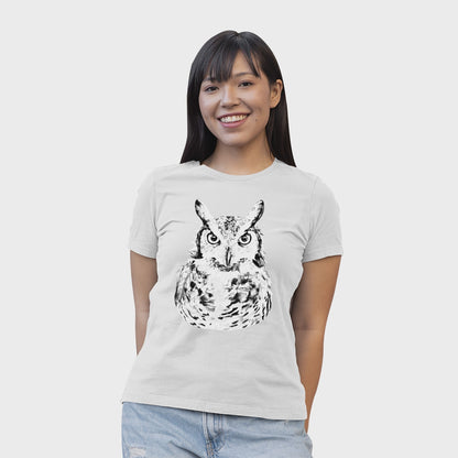 Women's Great Horned Owl Solar Tee